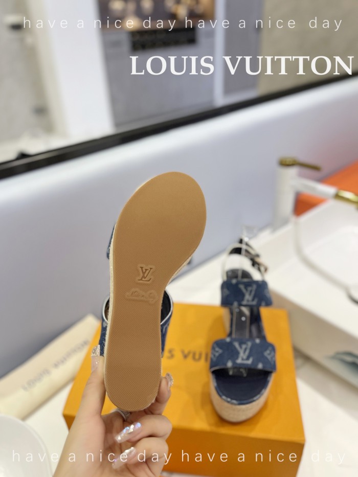 Louis Vuitton Womens Shoes Sandals 9cm Heel and 6cm Platform Boundary Platform Sandals 1A8N9L with Original Box whatsapp 【+1-3239614486】
