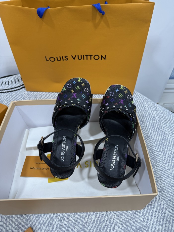 Louis Vuitton Womens Shoes Sandals 9cm Heel and 6cm Platform Boundary Platform Sandals 1A8N9L with Original Box whatsapp 【+1-3239614486】