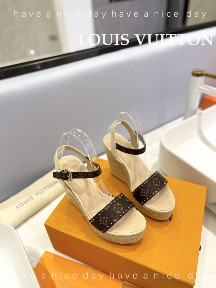 Louis Vuitton Womens Shoes Sandals 9cm Heel and 6cm Platform Boundary Platform Sandals 1A8N9L with Original Box whatsapp 【+1-3239614486】