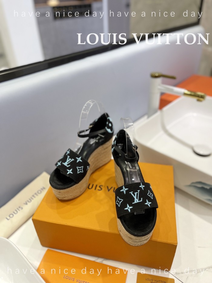 Louis Vuitton Womens Shoes Sandals 9cm Heel and 6cm Platform Boundary Platform Sandals 1A8N9L with Original Box whatsapp 【+1-3239614486】
