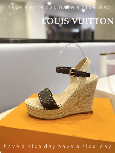 Louis Vuitton Womens Shoes Sandals 9cm Heel and 6cm Platform Boundary Platform Sandals 1A8N9L with Original Box whatsapp 【+1-3239614486】