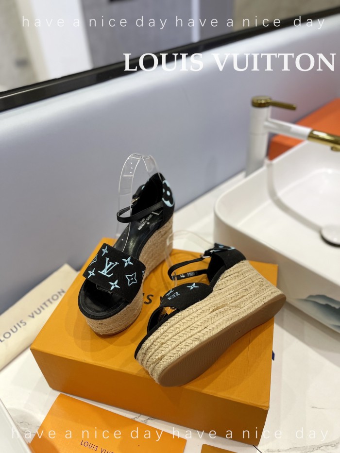 Louis Vuitton Womens Shoes Sandals 9cm Heel and 6cm Platform Boundary Platform Sandals 1A8N9L with Original Box whatsapp 【+1-3239614486】