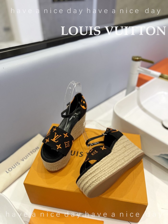 Louis Vuitton Womens Shoes Sandals 9cm Heel and 6cm Platform Boundary Platform Sandals 1A8N9L with Original Box whatsapp 【+1-3239614486】