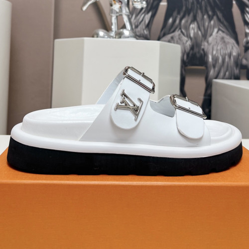 Louis Vuitton Womens Mens Shoes Sandals Slippers Luxury Brand LV Flat Comfort Mule with Original Box Whatsapp 【+1-3239614486】