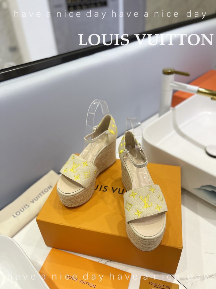 Louis Vuitton Womens Shoes Sandals 9cm Heel and 6cm Platform Boundary Platform Sandals 1A8N9L with Original Box whatsapp 【+1-3239614486】