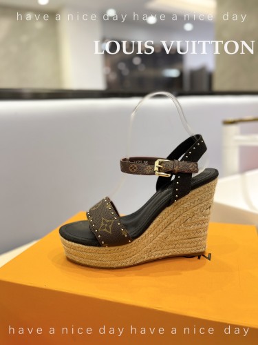 Louis Vuitton Womens Shoes Sandals 9cm Heel and 6cm Platform Boundary Platform Sandals 1A8N9L with Original Box whatsapp 【+1-3239614486】