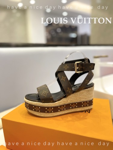 Louis Vuitton Womens Shoes Sandals 9cm Heel and 6cm Platform Boundary Platform Sandals 1A8N9L with Original Box whatsapp 【+1-3239614486】