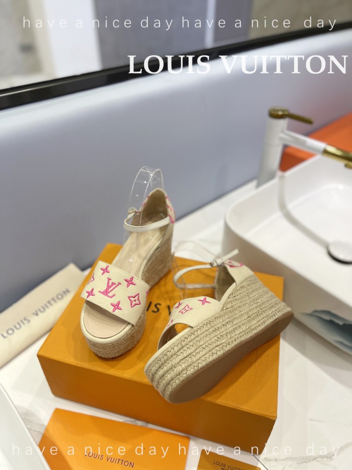 Louis Vuitton Womens Shoes Sandals 9cm Heel and 6cm Platform Boundary Platform Sandals 1A8N9L with Original Box whatsapp 【+1-3239614486】