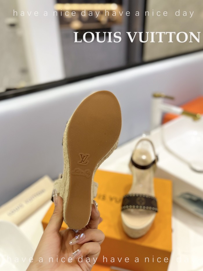 Louis Vuitton Womens Shoes Sandals 9cm Heel and 6cm Platform Boundary Platform Sandals 1A8N9L with Original Box whatsapp 【+1-3239614486】