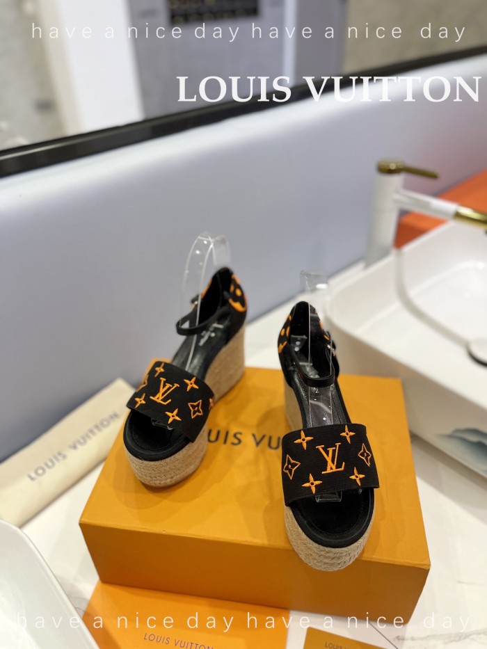 Louis Vuitton Womens Shoes Sandals 9cm Heel and 6cm Platform Boundary Platform Sandals 1A8N9L with Original Box whatsapp 【+1-3239614486】