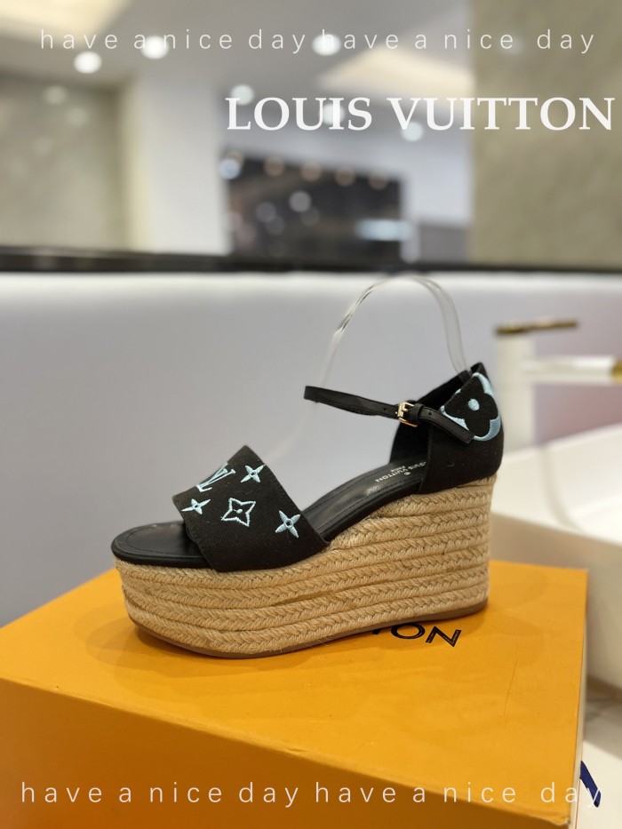Louis Vuitton Womens Shoes Sandals 9cm Heel and 6cm Platform Boundary Platform Sandals 1A8N9L with Original Box whatsapp 【+1-3239614486】