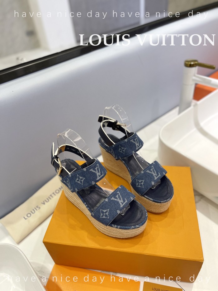 Louis Vuitton Womens Shoes Sandals 9cm Heel and 6cm Platform Boundary Platform Sandals 1A8N9L with Original Box whatsapp 【+1-3239614486】