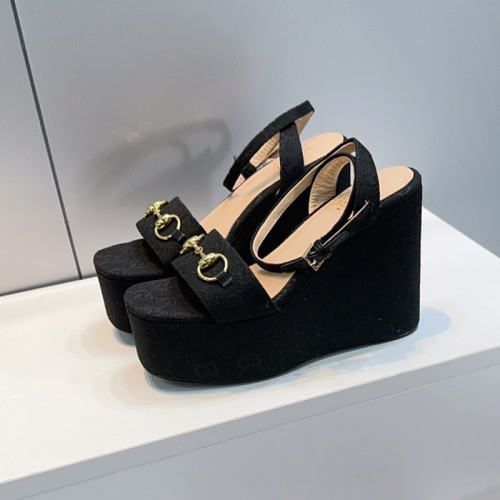 Gucci Womens Shoes Double G Espadrilles Luxury Brand WOMEN'S INTERLOCKING G SANDAL 11cm Heel With Original Box Whatsapp【+1-3239614486】