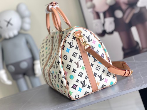Louis Vuitton Womens and Mens Unisex Bags Luxury Brand M25233 LV Keepall Bandoulière 45 Fashion Design Travel Bag Whatsapp【+1-3239614486】