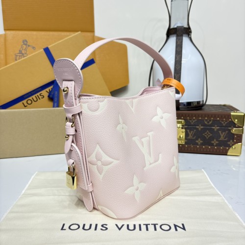 Louis Vuitton Womens Bags Handbags Luxury Brand M13045 All In BB Bicolor Monogram Empreinte Leather Whatsapp 【+1-3239614486】