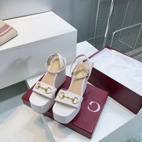 Gucci Womens Shoes Double G Espadrilles Luxury Brand WOMEN'S INTERLOCKING G SANDAL 11cm Heel With Original Box Whatsapp【+1-3239614486】