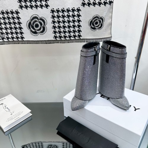 Givenchy Womens Shoes Boots Fashion Type Luxury Brand GIVENCHY BOOTS IN LEATHER with Original Box