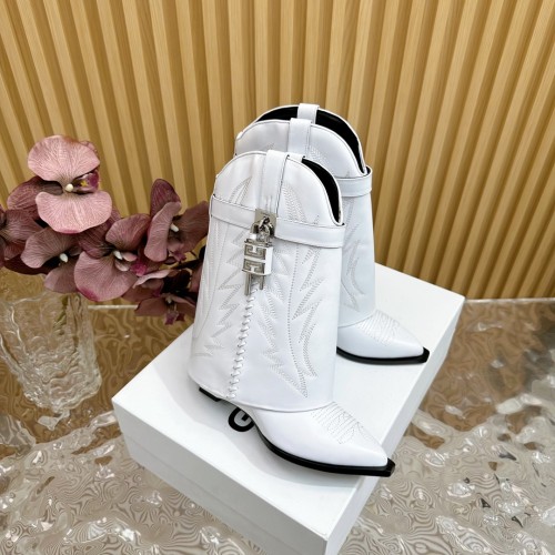 Givenchy Womens Shoes Boots Fashion Type Luxury Brand GIVENCHY BOOTS IN LEATHER with Original Box