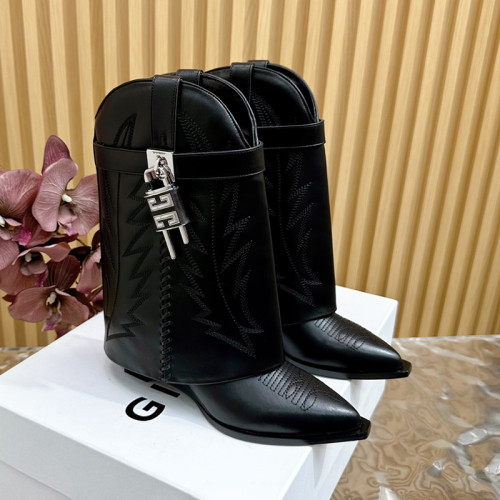 Givenchy Womens Shoes Boots Fashion Type Luxury Brand GIVENCHY BOOTS IN LEATHER with Original Box