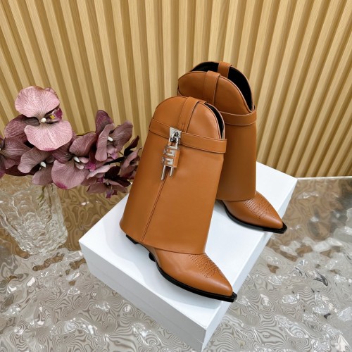 Givenchy Womens Shoes Boots Fashion Type Luxury Brand GIVENCHY BOOTS IN LEATHER with Original Box