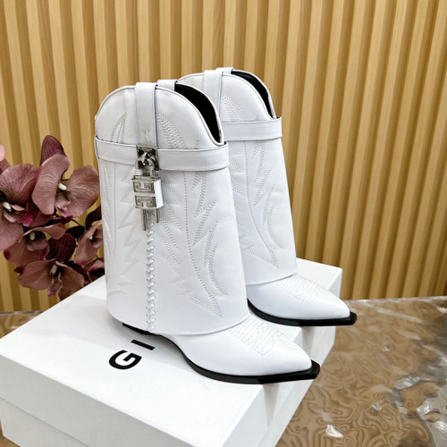 Givenchy Womens Shoes Boots Fashion Type Luxury Brand GIVENCHY BOOTS IN LEATHER with Original Box