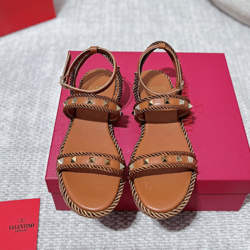 Valentino Women Shoes Mule Sandals Slippers Leather Rockstud Slides with Original Box Whatsapp【+1-3239614486】