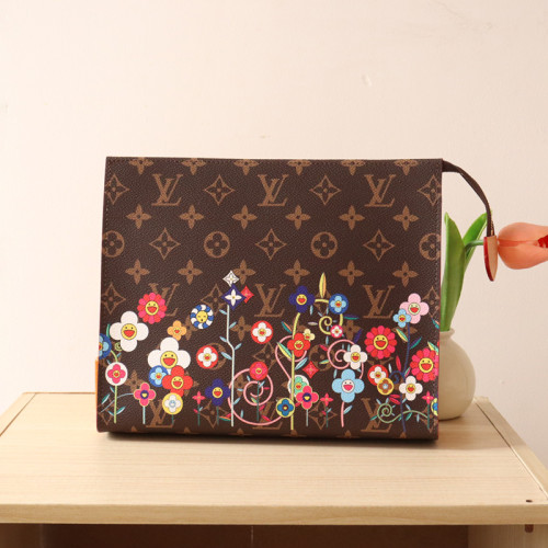 Louis Vuitton Mens Womens Bags Clutch Luxury Brand M14180 LV x TM Toiletry Pouch with Original Box Whatsapp【+1-3239614486】