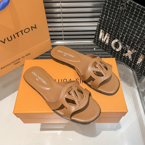 Louis Vuitton Womens Shoes Sandals Slippers Luxury Brand 1AGYLP LV Isola Flat Mule with Original Box Whatsapp 【+1-3239614486】