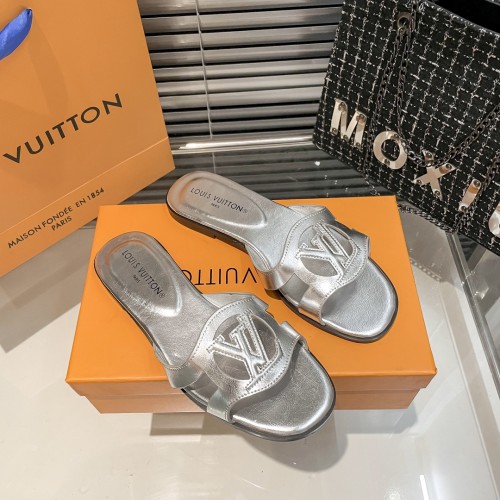Louis Vuitton Womens Shoes Sandals Slippers Luxury Brand 1AGYLP LV Isola Flat Mule with Original Box Whatsapp 【+1-3239614486】