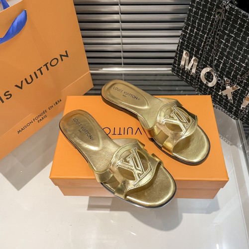 Louis Vuitton Womens Shoes Sandals Slippers Luxury Brand 1AGYLP LV Isola Flat Mule with Original Box Whatsapp 【+1-3239614486】