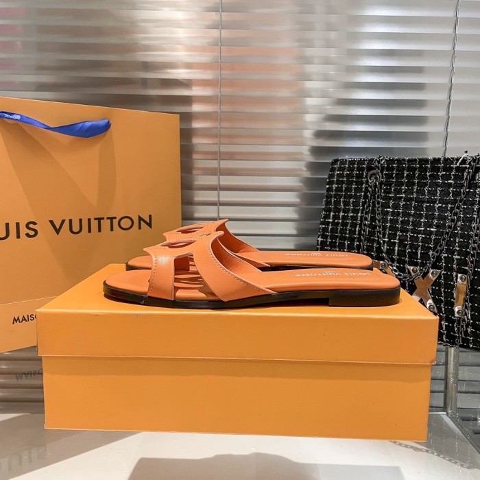 Louis Vuitton Womens Shoes Sandals Slippers Luxury Brand 1AGYLP LV Isola Flat Mule with Original Box Whatsapp 【+1-3239614486】