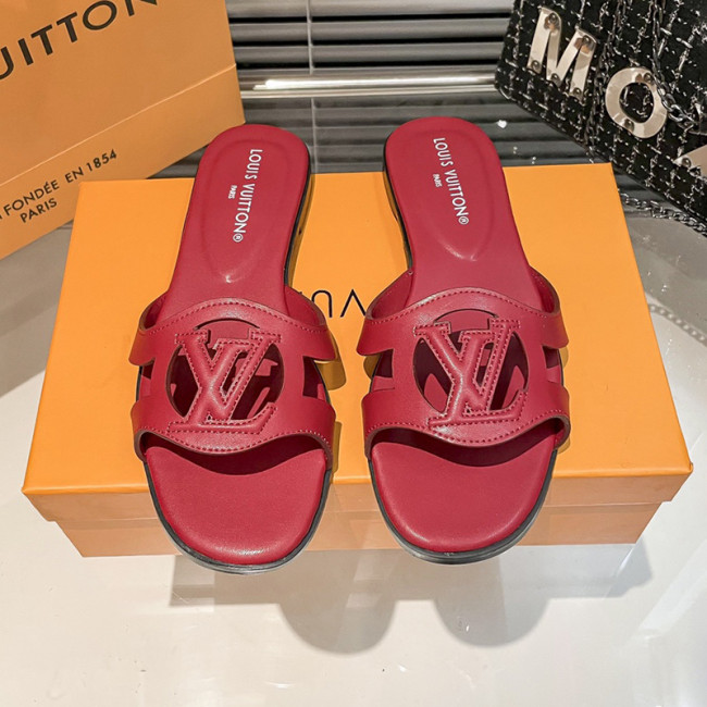 Louis Vuitton Womens Shoes Sandals Slippers Luxury Brand 1AGYLP LV Isola Flat Mule with Original Box Whatsapp 【+1-3239614486】