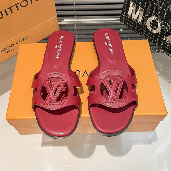 Louis Vuitton Womens Shoes Sandals Slippers Luxury Brand 1AGYLP LV Isola Flat Mule with Original Box Whatsapp 【+1-3239614486】