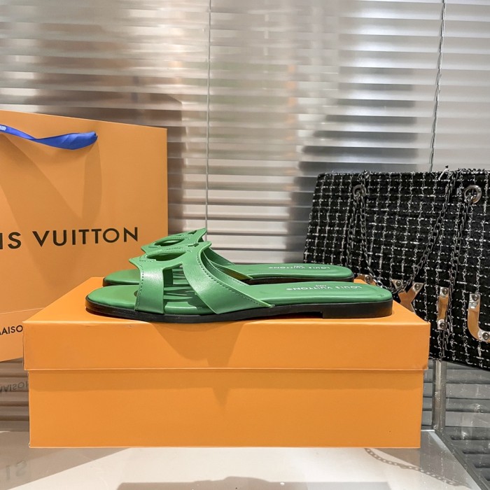 Louis Vuitton Womens Shoes Sandals Slippers Luxury Brand 1AGYLP LV Isola Flat Mule with Original Box Whatsapp 【+1-3239614486】