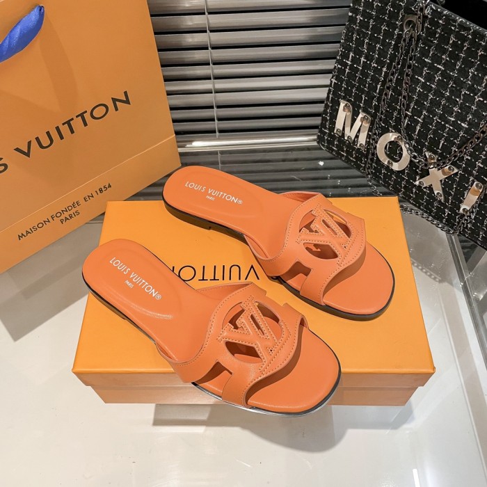 Louis Vuitton Womens Shoes Sandals Slippers Luxury Brand 1AGYLP LV Isola Flat Mule with Original Box Whatsapp 【+1-3239614486】