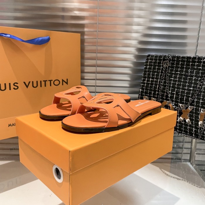 Louis Vuitton Womens Shoes Sandals Slippers Luxury Brand 1AGYLP LV Isola Flat Mule with Original Box Whatsapp 【+1-3239614486】