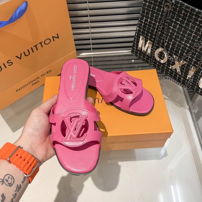 Louis Vuitton Womens Shoes Sandals Slippers Luxury Brand 1AGYLP LV Isola Flat Mule with Original Box Whatsapp 【+1-3239614486】