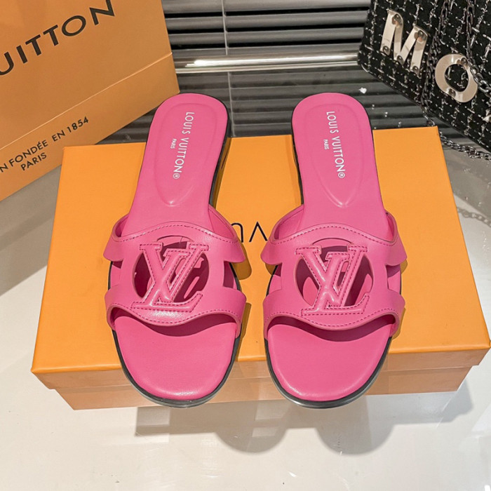 Louis Vuitton Womens Shoes Sandals Slippers Luxury Brand 1AGYLP LV Isola Flat Mule with Original Box Whatsapp 【+1-3239614486】
