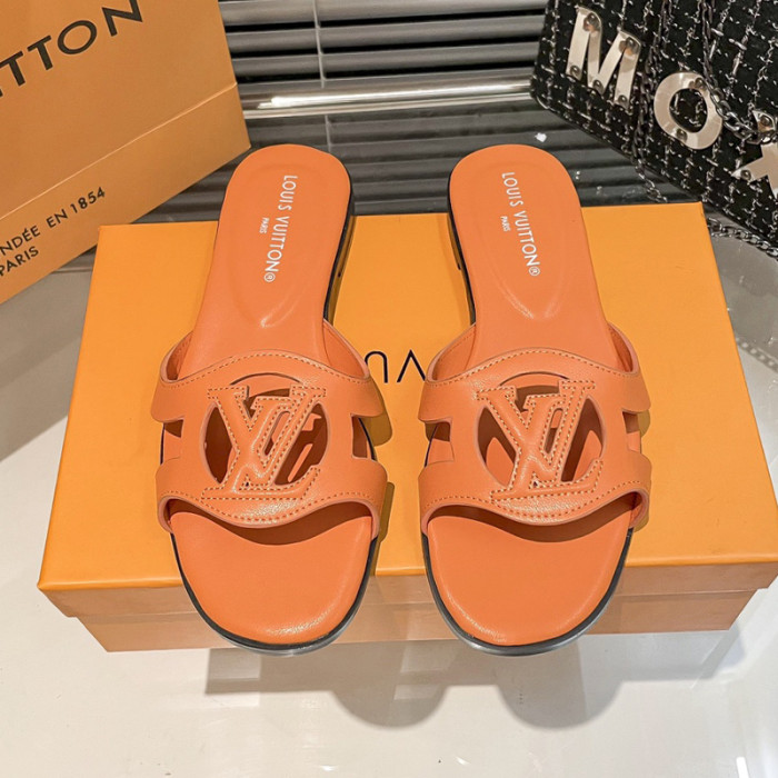Louis Vuitton Womens Shoes Sandals Slippers Luxury Brand 1AGYLP LV Isola Flat Mule with Original Box Whatsapp 【+1-3239614486】