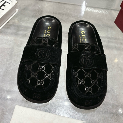 Gucci Womens Shoes Slippers Luxury Brand Fashion WOMEN'S MULE WITH DOUBLE G 817468 AADWB 2256 with Original Box whatsapp【+1-3239614486】