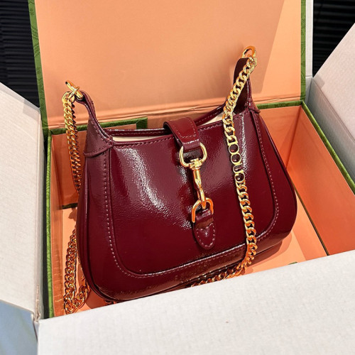 Gucci Womens Bags Shoulder Bag Design Luxury Brand Gucci Jackie Notte mini bag in leather 782889 0P50G 9540 with Original Box whatsapp 【+1-3239614486】