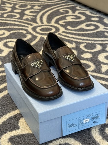 Prada Womens Shoes Casual Luxury Brand Fashion Loafers for Women with Original Box Whatsapp【+1-3239614486】