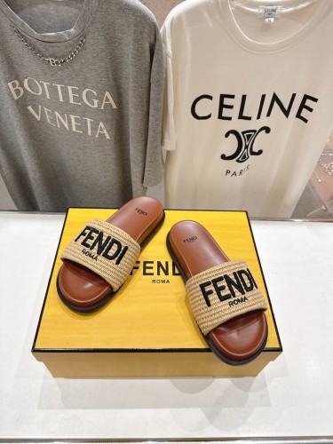 Fendi Womens Mens Unisex Shoes Fashion Luxury Brand Fendi First Slippers with Original Box Whatsapp 【+1-3239614486】