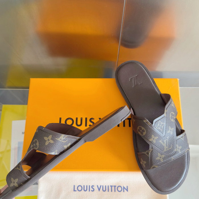 Louis Vuitton Mens Shoes Sandals Slippers Luxury Brand LV Oasis Mule 1ACRPR with Original Box Whatsapp 【+1-3239614486】