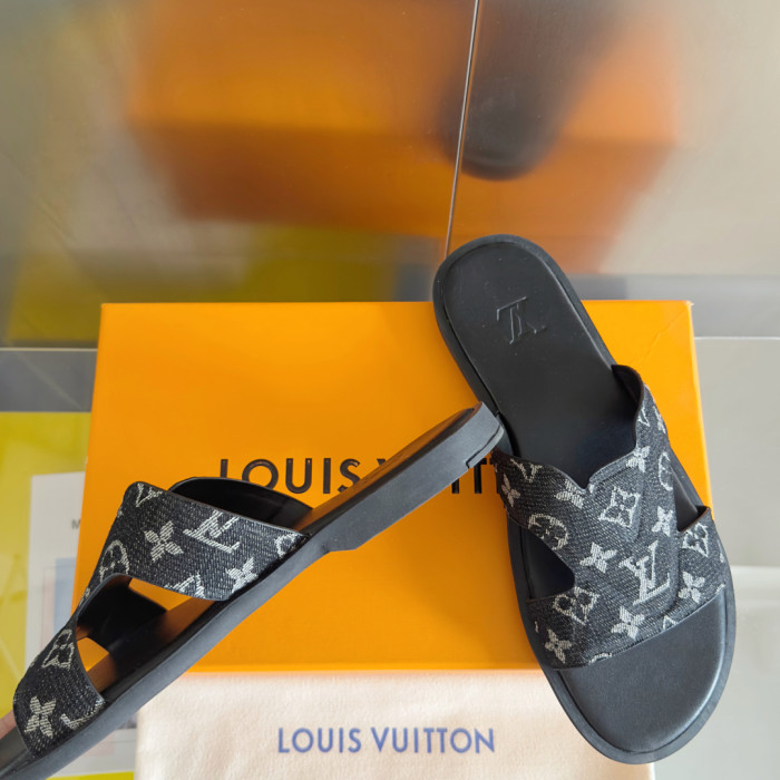 Louis Vuitton Mens Shoes Sandals Slippers Luxury Brand LV Oasis Mule 1AC69F with Original Box Whatsapp 【+1-3239614486】