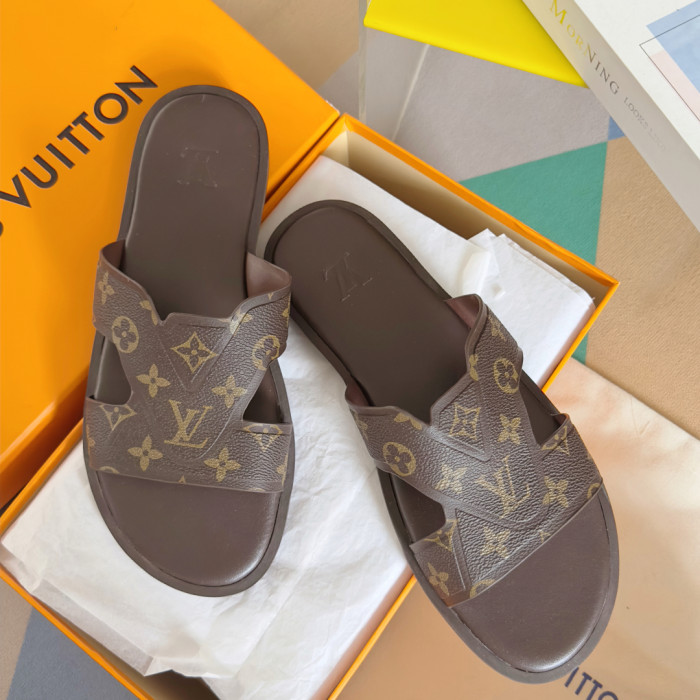 Louis Vuitton Mens Shoes Sandals Slippers Luxury Brand LV Oasis Mule 1ACRPR with Original Box Whatsapp 【+1-3239614486】
