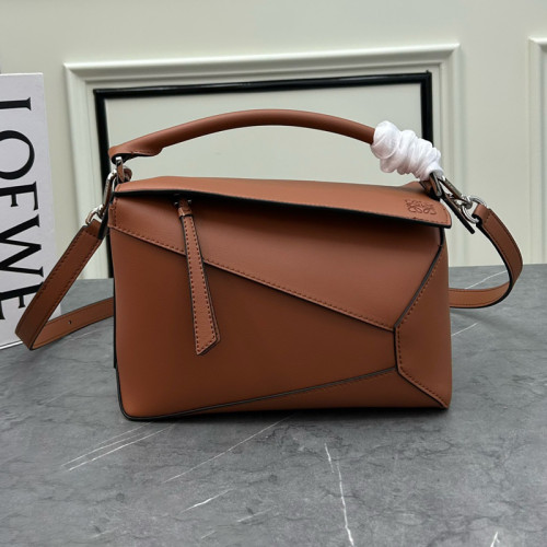 Loewe Womens Bags Handbags Shoulder Bag Luxury Brand Small Puzzle Edge bag in classic calfskin Black with Original Box Whatsapp【+1-3239614486】
