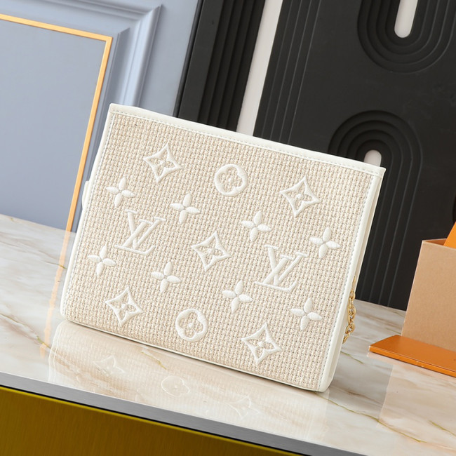 Louis Vuitton Mens Bags Clutch Luxury Brand Fashion Type Poche Toilette M83547 with Original Box WhatsApp 【+1-3239614486】