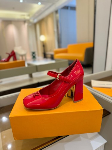 Louis Vuitton Womens Shoes Pumps Luxury Brand Swing Slingback Pump 1AGUIT 8.5cm Heel with Original Box Whatsapp【+1-3239614486】