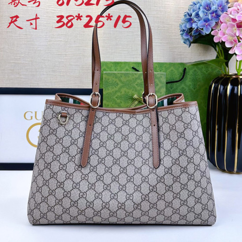 Gucci Womens Bags Shoulder Handbags Luxury Brand GG Emblem large tote bag in beige and blue fabric 815213 FAD6L 9758 whatsapp 【+1-3239614486】